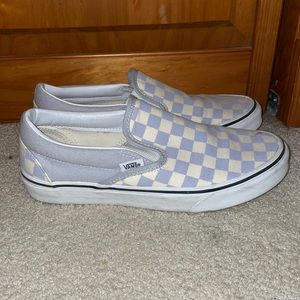 Blue/Gray Slip on Vans